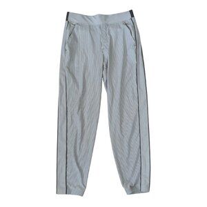 Athleta Womens Striped Gray Athletic Pants Size 6 Polyester/Spandex Blend
